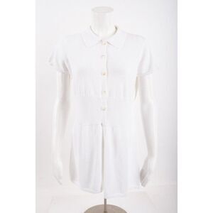 Simply Vera Vera Wang Womens White Short Sleeve Tunic Cardigan Sz M Mini dress